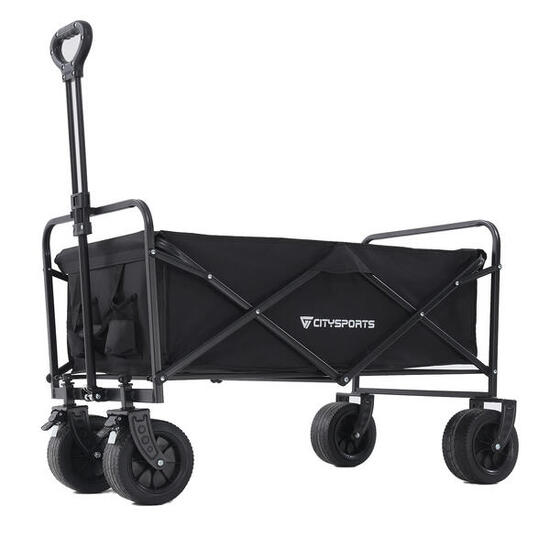 Chariot de Camping, Chariot de Transport pliable, Poignée Réglable.Tout Terrain.