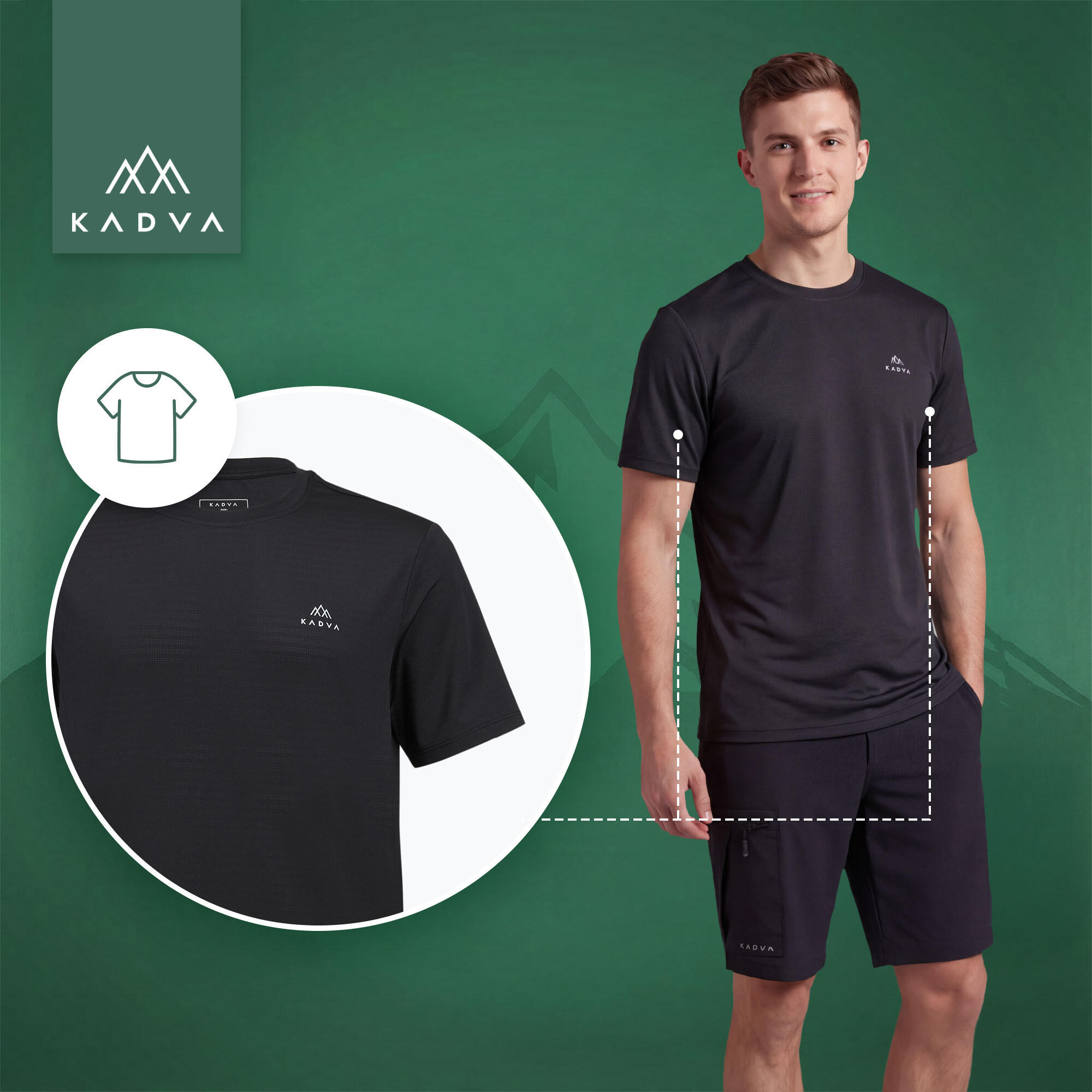 Heren trekking T-shirt KADVA TrailCore 7/7
