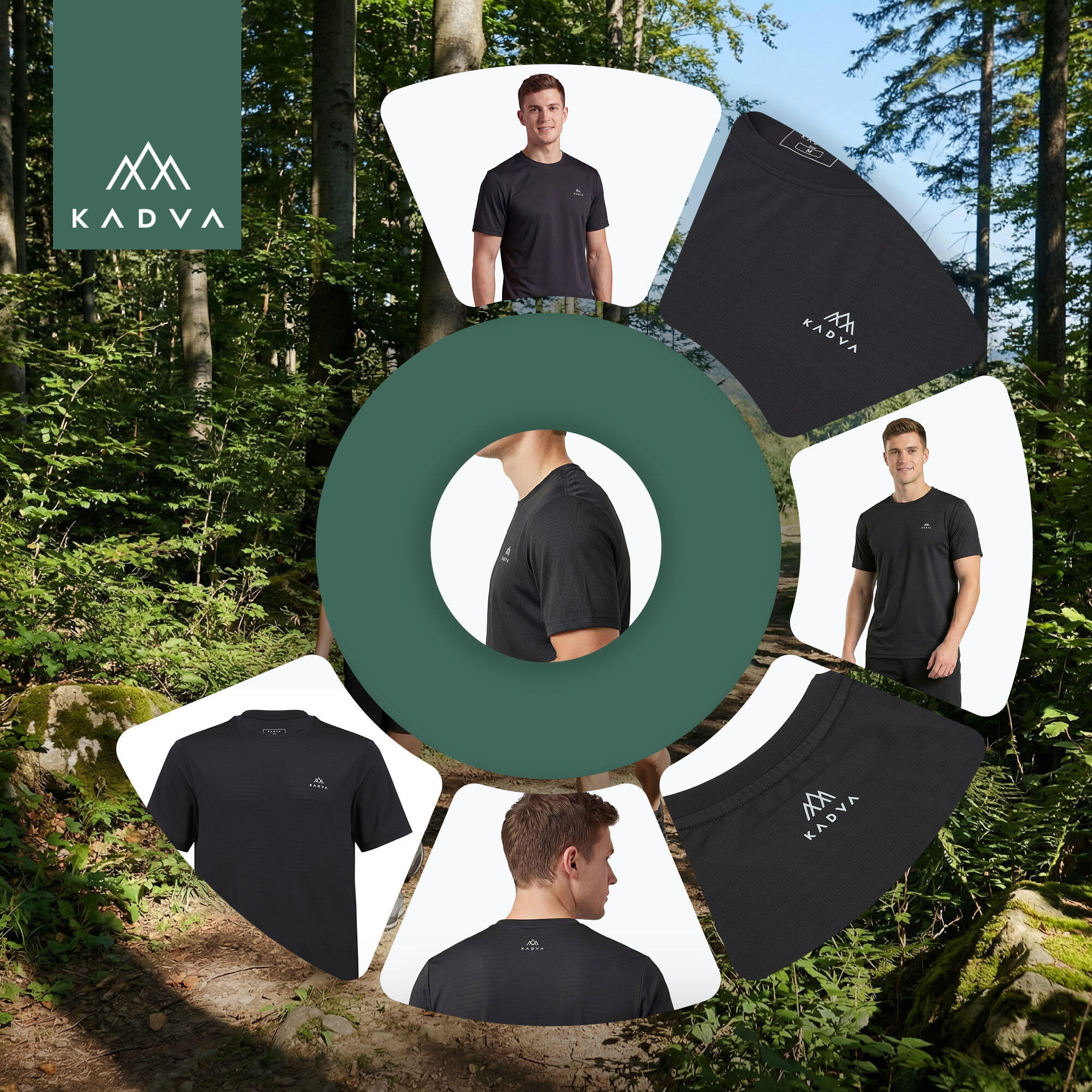 Heren trekking T-shirt KADVA TrailCore 5/7