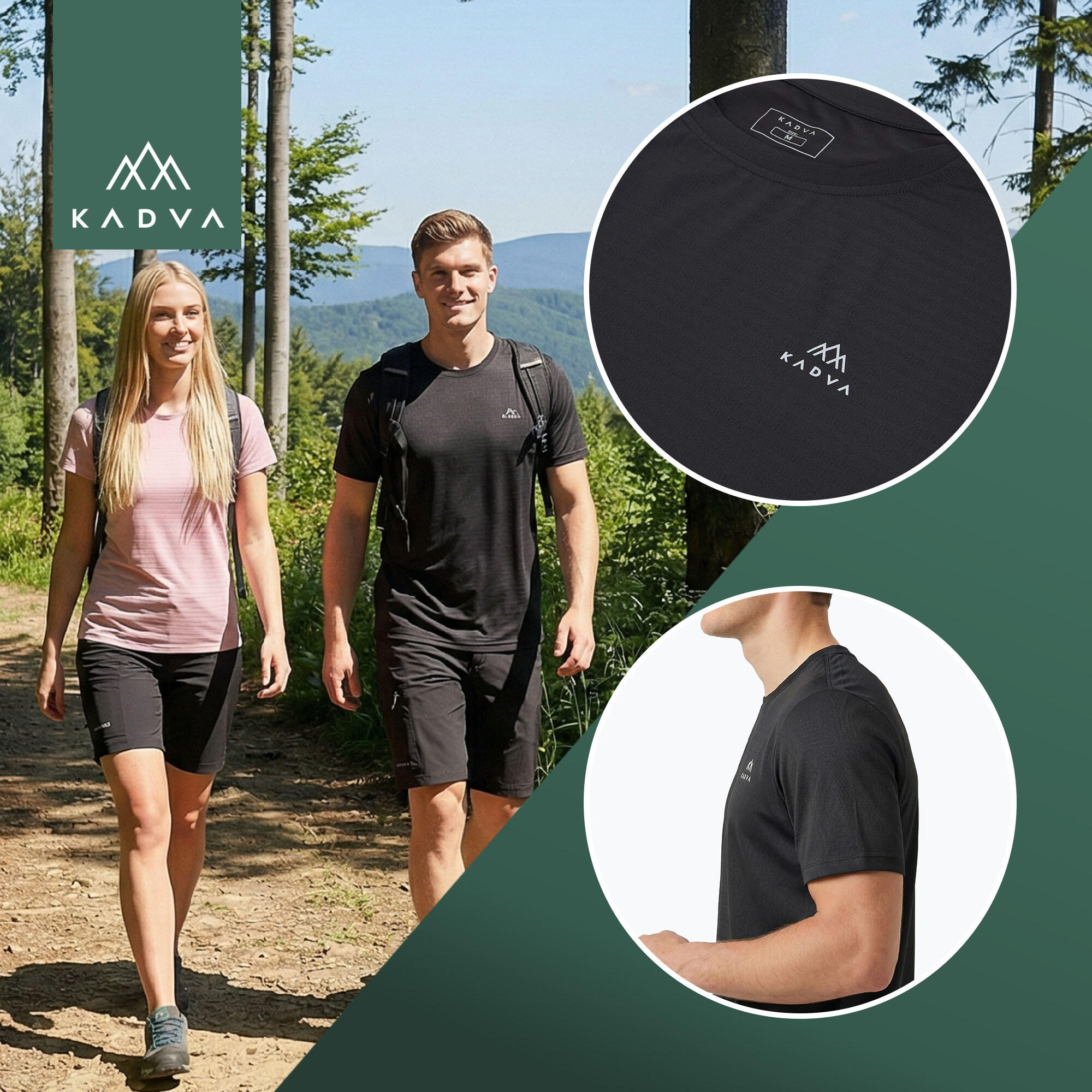 Heren trekking T-shirt KADVA TrailCore 4/7