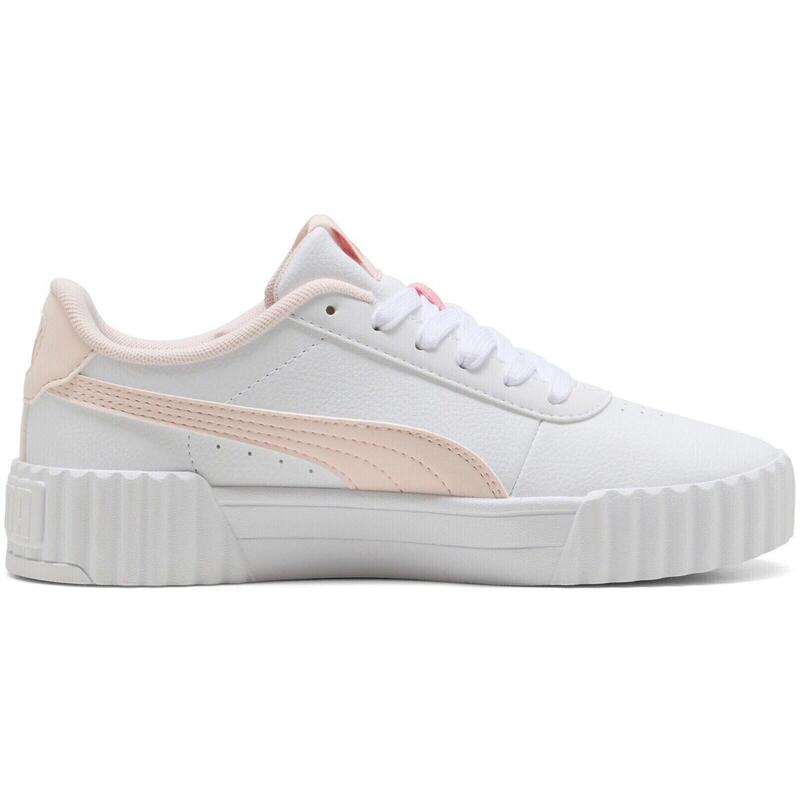 Pantofi sport femei Puma Carina 3.0 Floral Jr, Alb