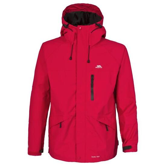 Manteau imperméable Trespass Corvo Homme rouge, capuche