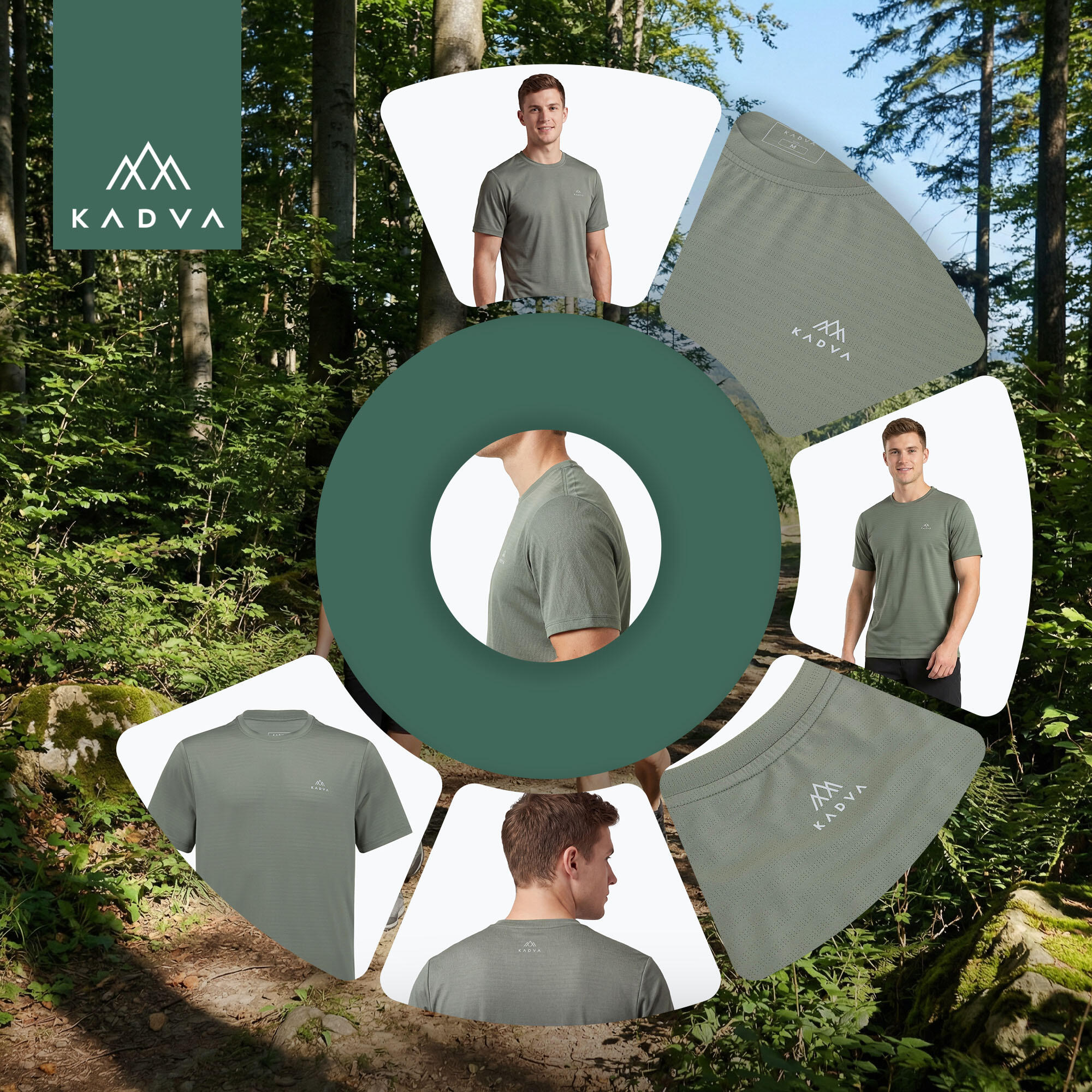 Heren trekking T-shirt KADVA TrailCore 5/7