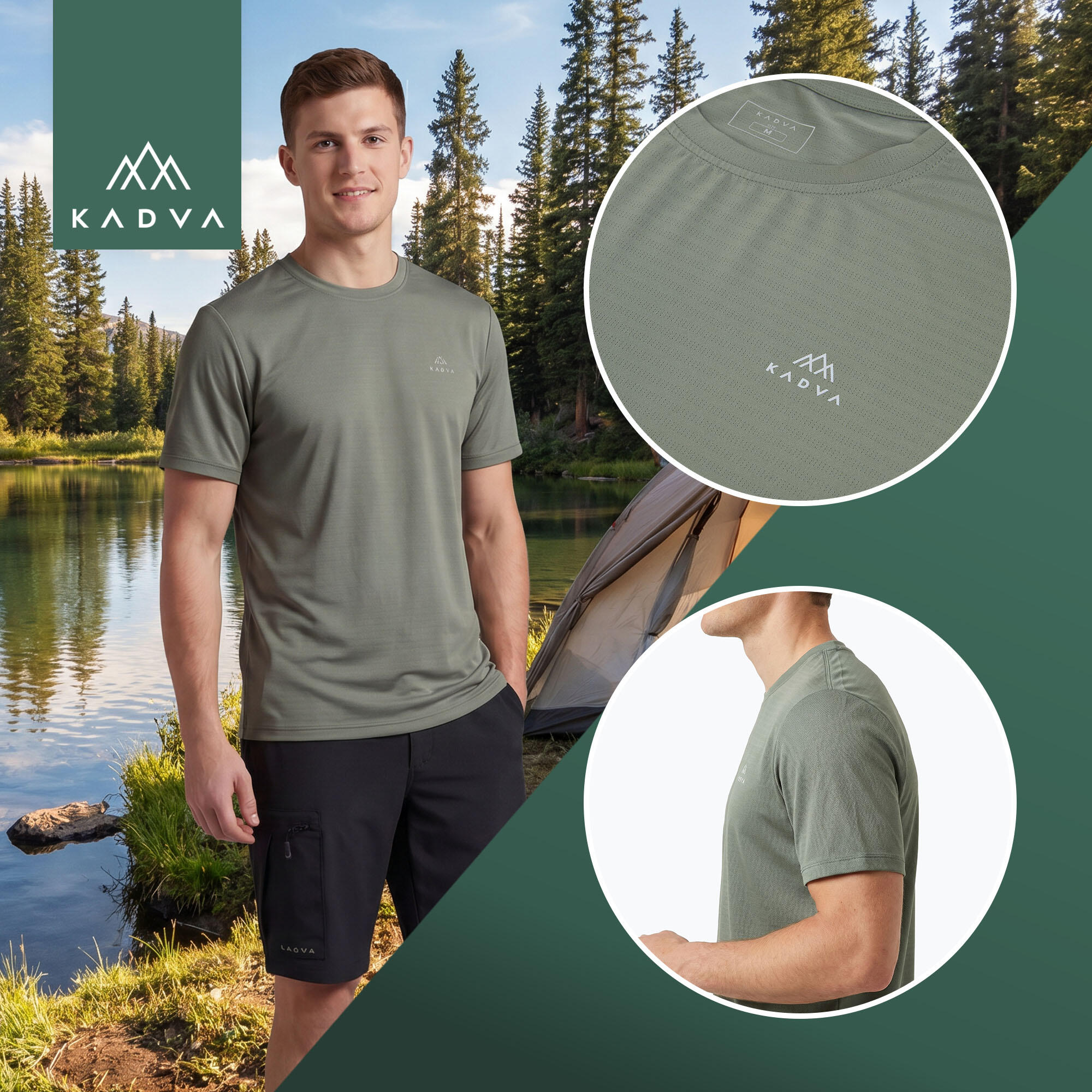 Heren trekking T-shirt KADVA TrailCore 4/7