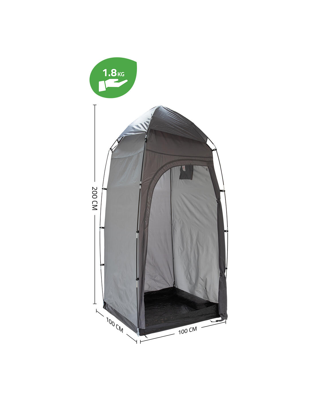 Dusch-/Toilettenzelt - 100x100x200 cm 2/7