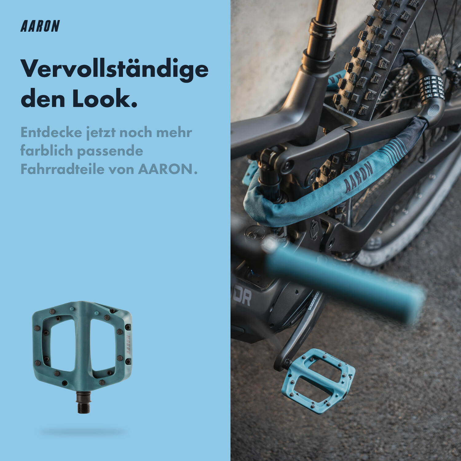 Lock One Fahrradschloss mit 5-stelligem Zahlencode - Graublau 6/7