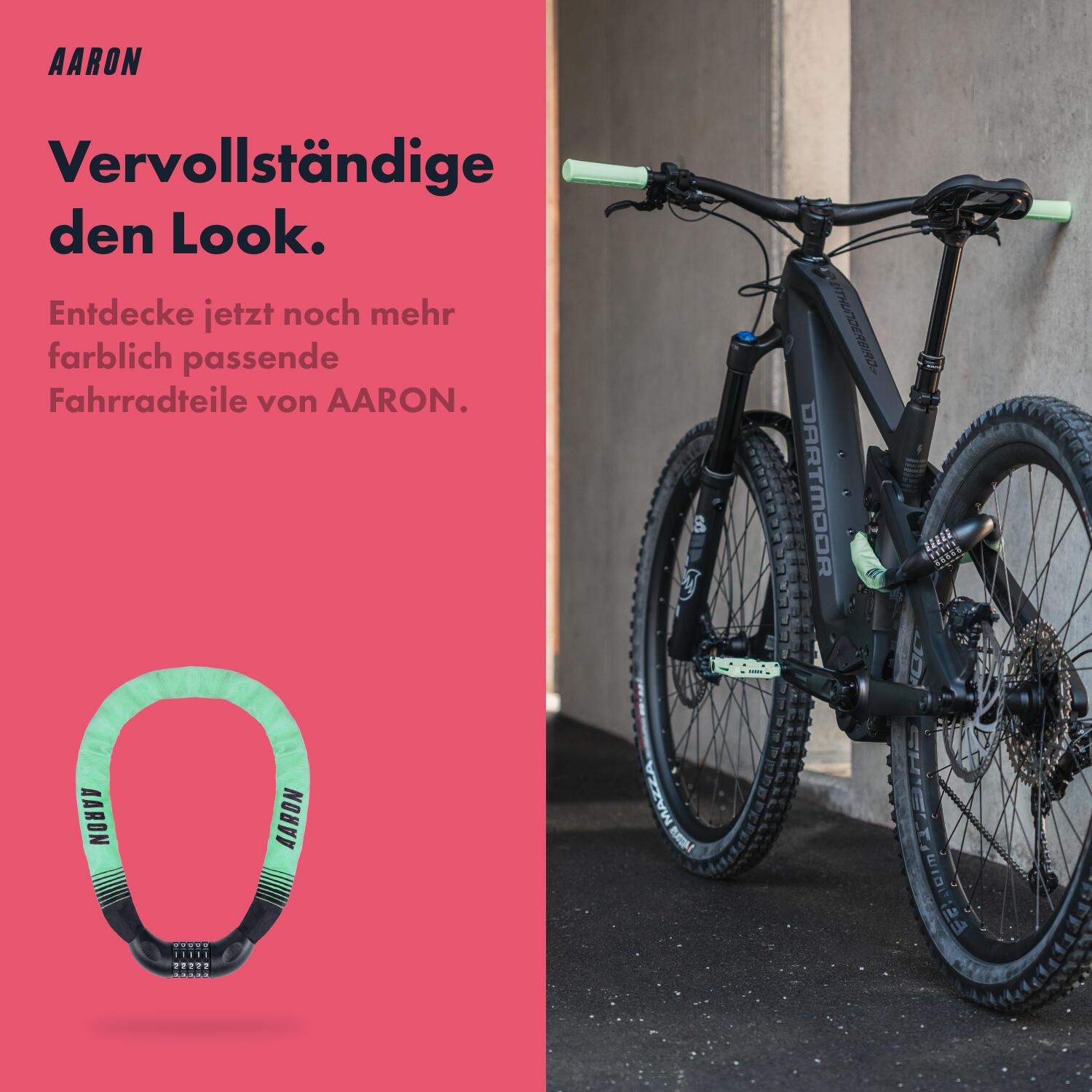 Dirt MTB Pedale, Nylon, große Plattform, 8 Pins pro Seite - Mintgrün 6/7
