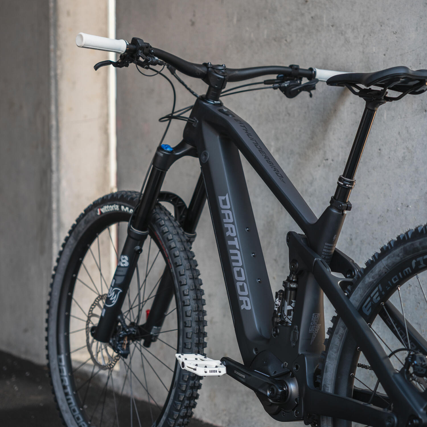 Dirt MTB Pedale, Nylon, große Plattform, 8 Pins pro Seite - Weiß 6/7