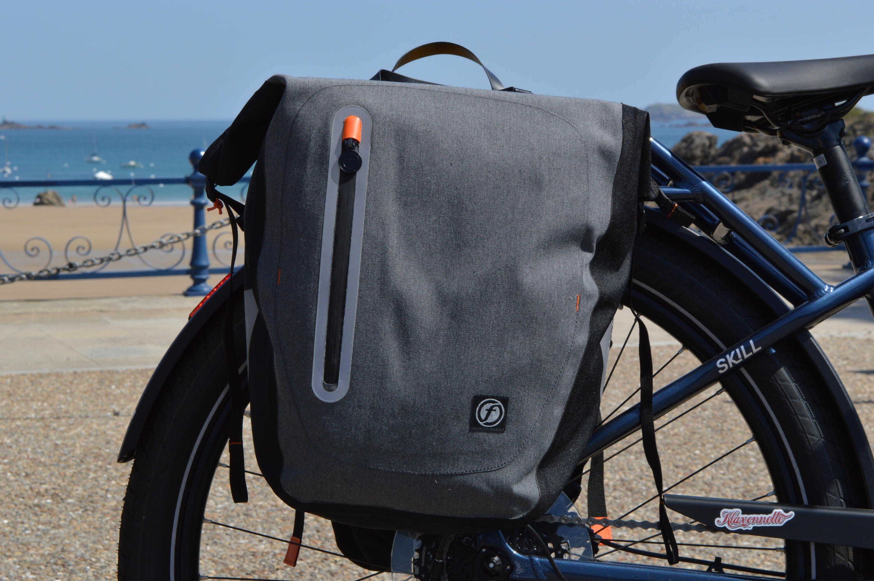 Borsa da bicicletta impermeabile riciclata 2/7