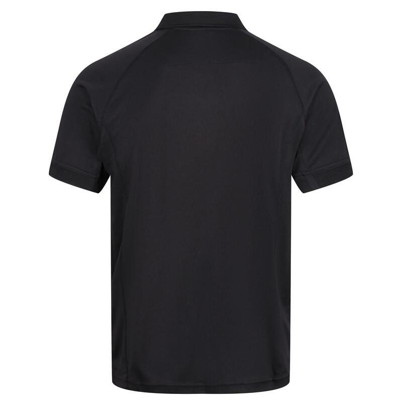 Professional Polo Coolweave A Manica Corta Uomo Regatta Nero