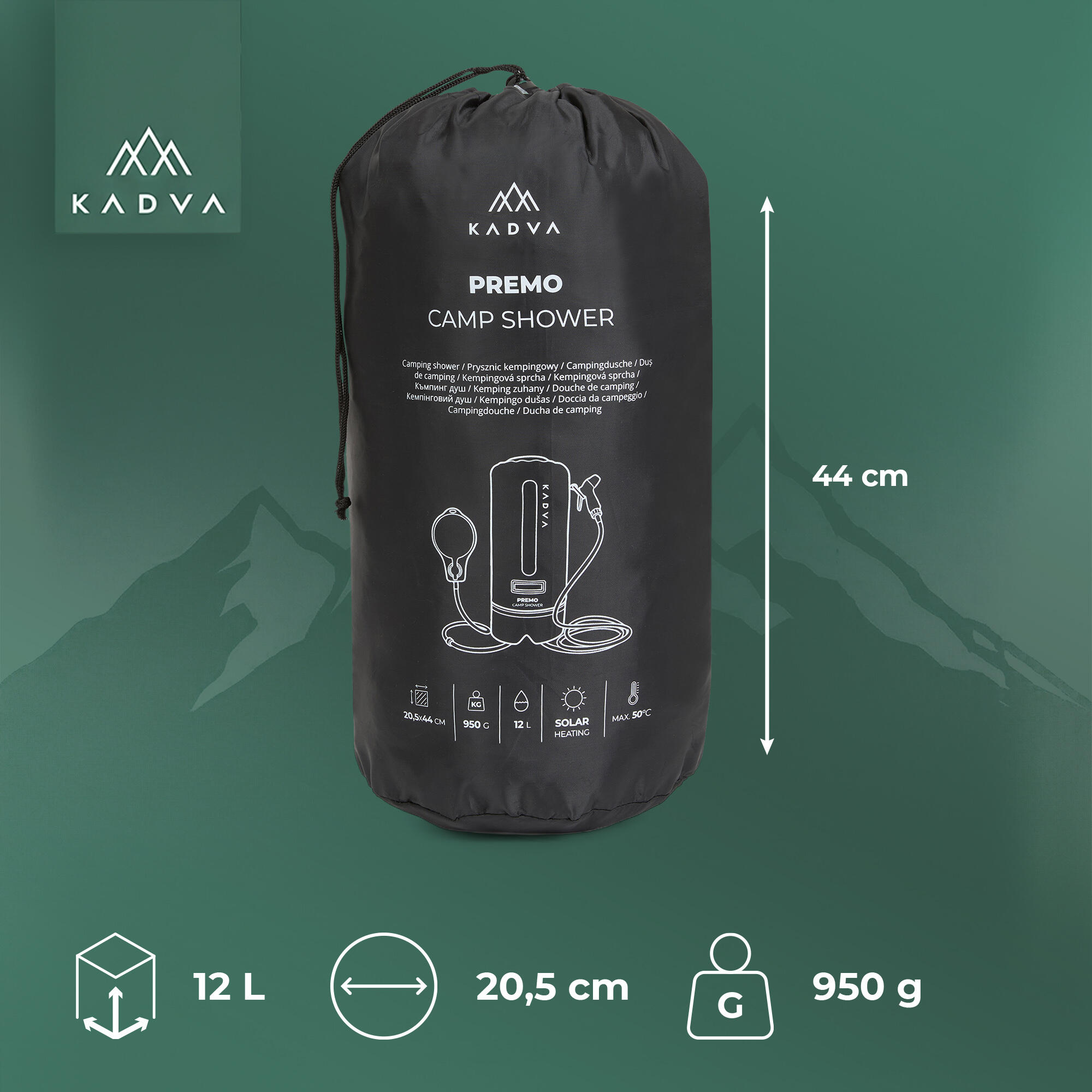 Douche de camping KADVA Premo 2/7
