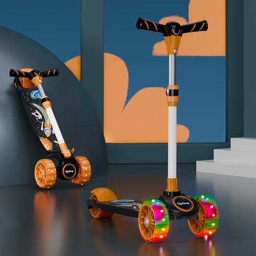 Lifelong Scooter for Kids 3+ Years - Foldable with PVC Wheels & Adjustable Height - Kick Capacity 50kg- Baby Toys for 3+ Year Old boy & Girl - Skate (LLKS19)-picture-22