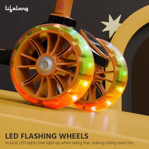 Lifelong Scooter for Kids 3+ Years - Foldable with PVC Wheels & Adjustable Height - Kick Capacity 50kg- Baby Toys for 3+ Year Old boy & Girl - Skate (LLKS19) -  2