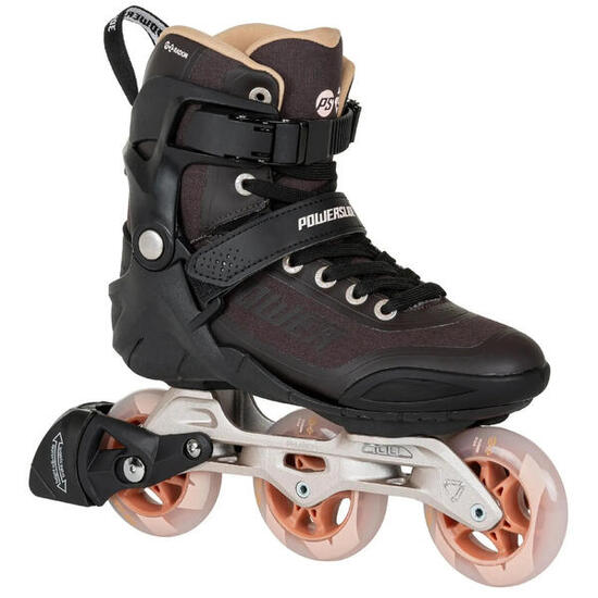 Patines cuádruples de mujer Powerslide Radon Bronce 90