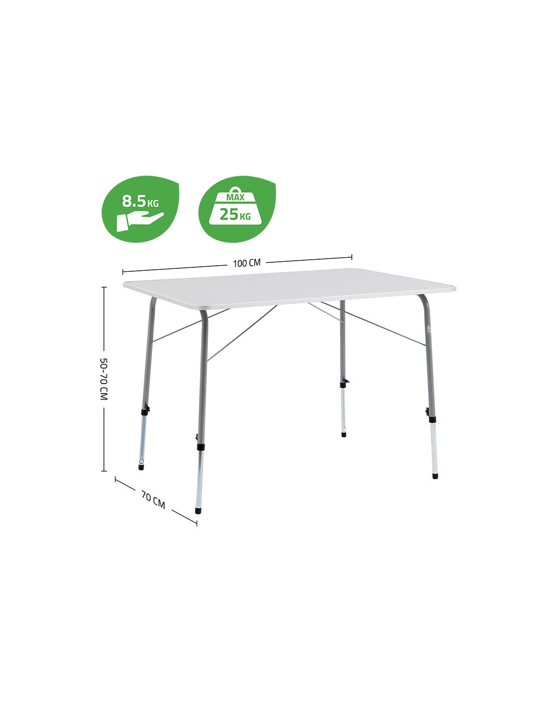 Camping tafel  - Hoogte verstelbaar 2/7