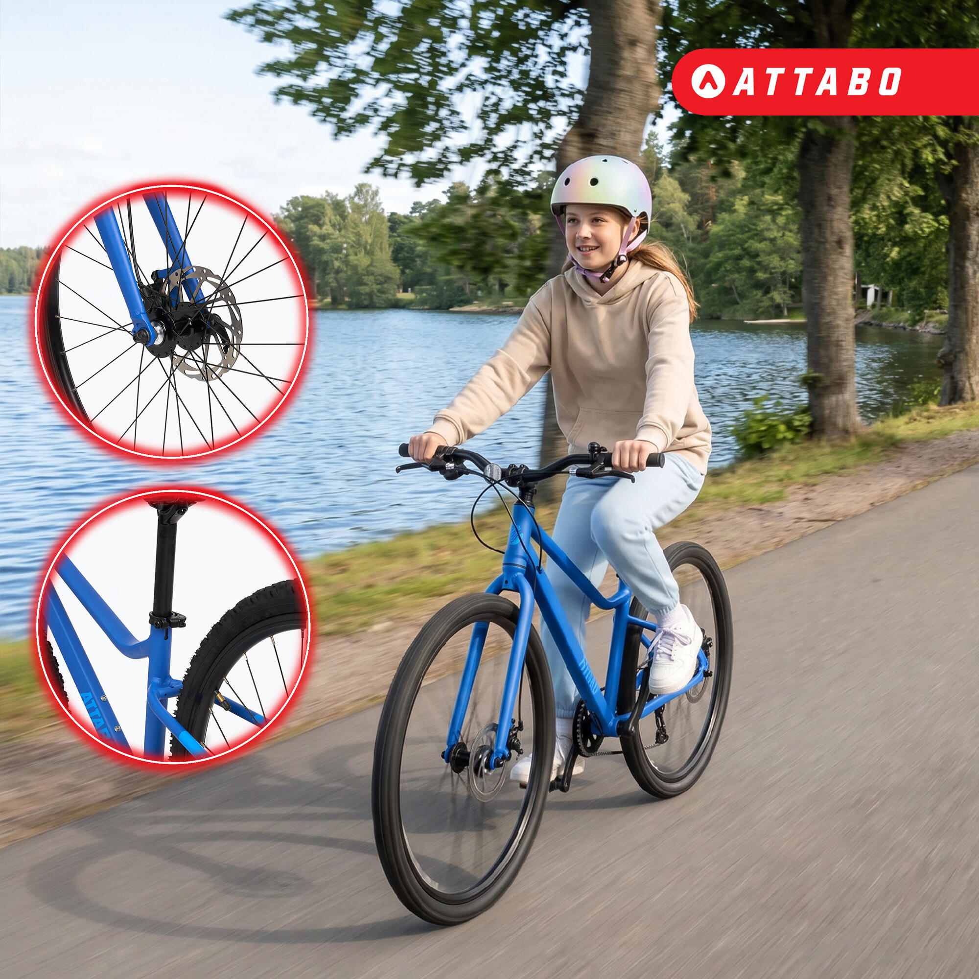 Vélo enfant ATTABO EASE 26" 9,8 kg Génération 2 3/7