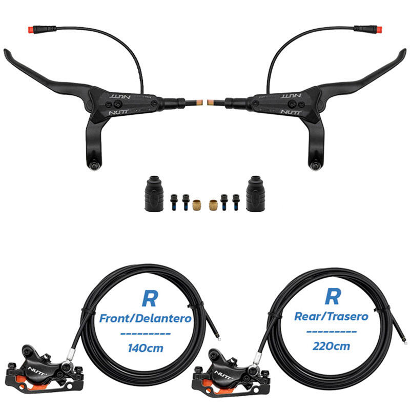 Kit de freno hidráulico negro A5-D Delantero R trasero R [NUTT] 2/5