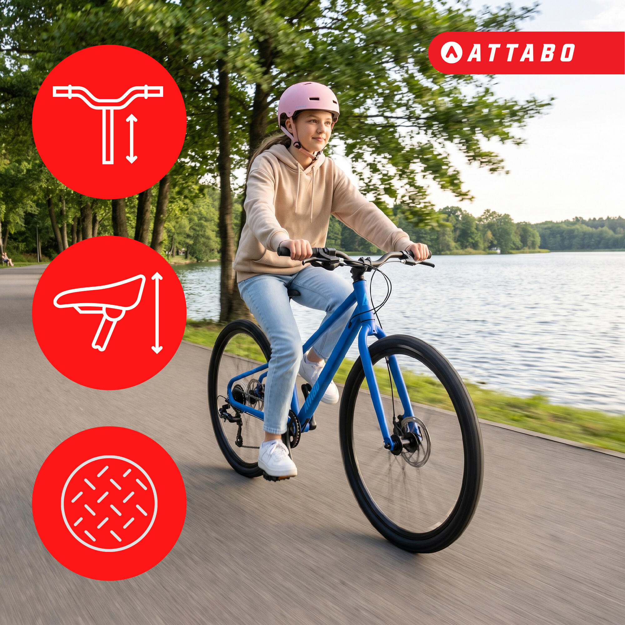 Vélo enfant ATTABO EASE 26" 9,8 kg Génération 2 7/7