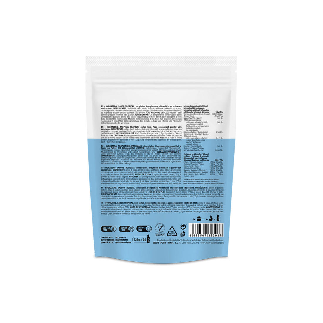 HYDRAZERO - Bebida Hipotónica 225g 6/6