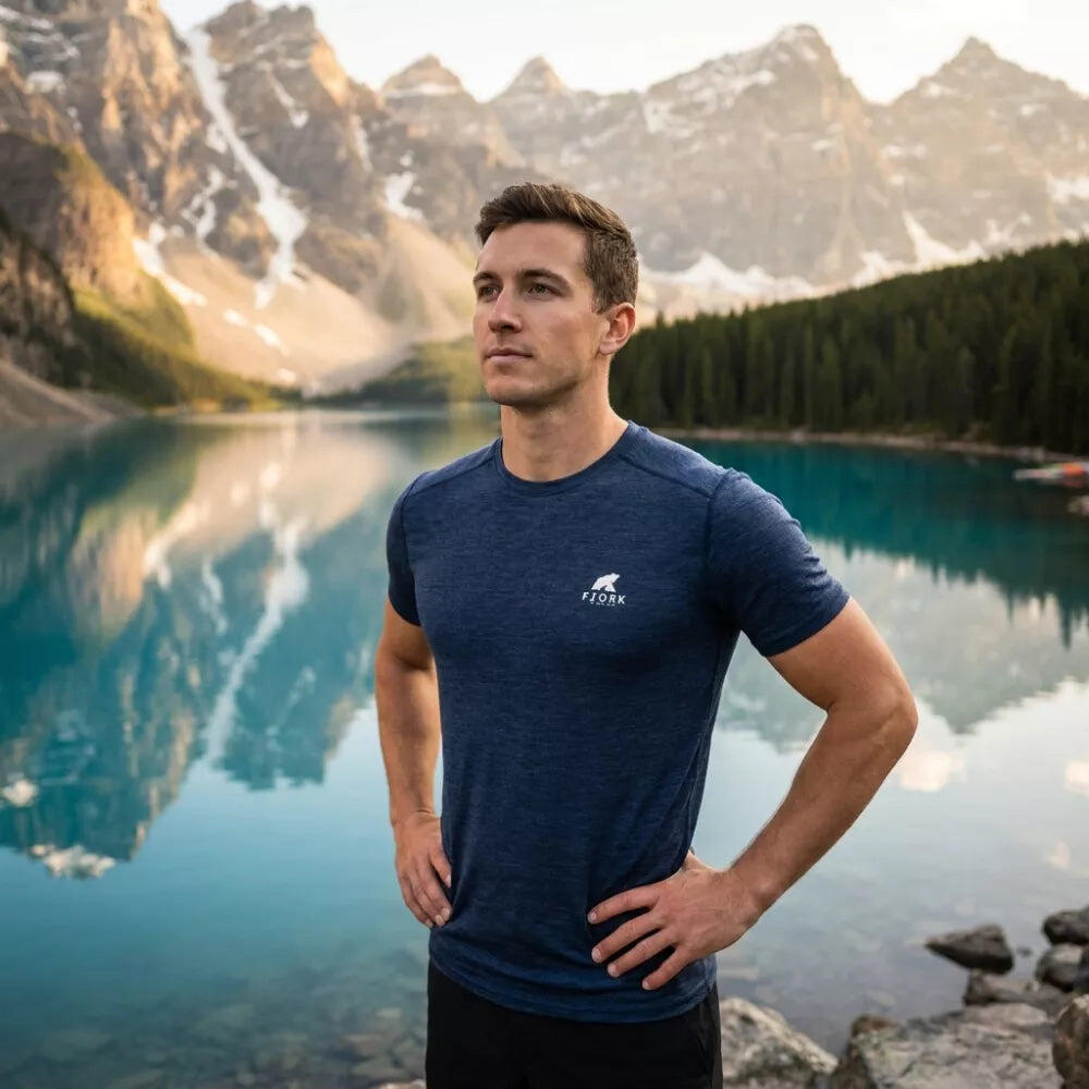 Trekking-T-Shirt aus Merinowolle für Männer 4/8