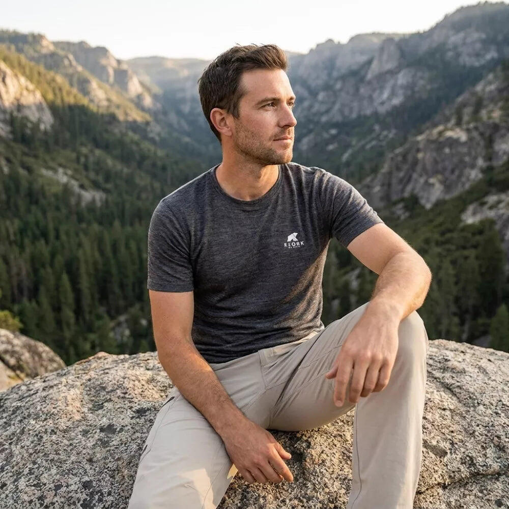 Trekking-T-Shirt aus Merinowolle für Männer 5/8