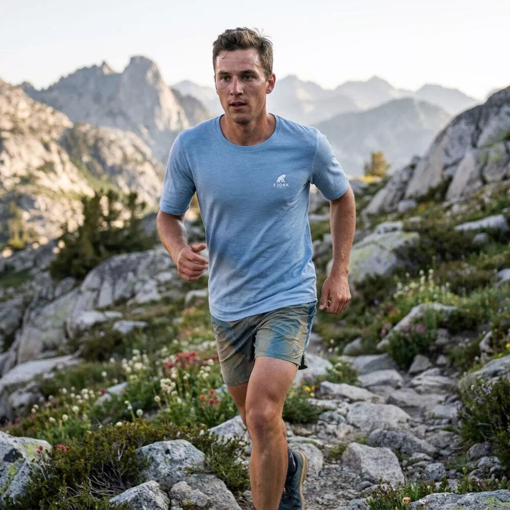 T-shirt de trekking en mérinos Homme 3/8