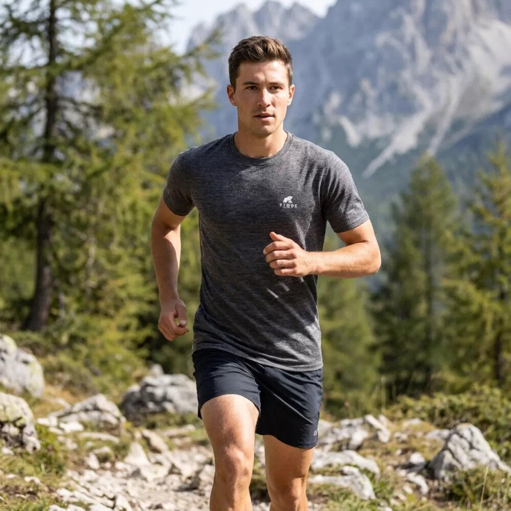 Trekking-T-Shirt aus Merinowolle für Männer 4/8