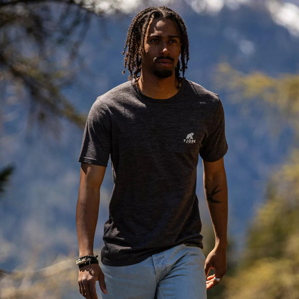Trekking-T-Shirt aus Merinowolle für Männer 6/8