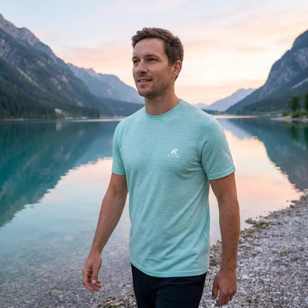Heren merino trekking T-shirt 6/7