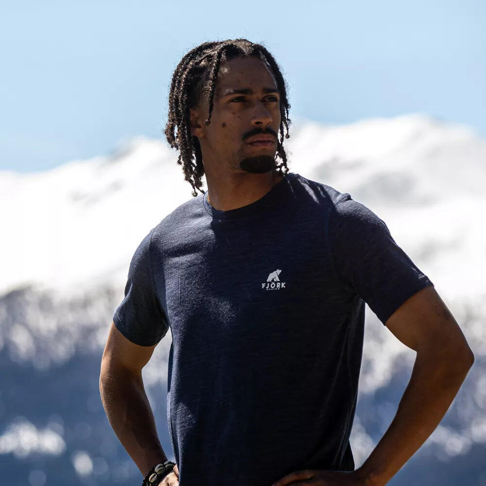 Trekking-T-Shirt aus Merinowolle für Männer 6/8