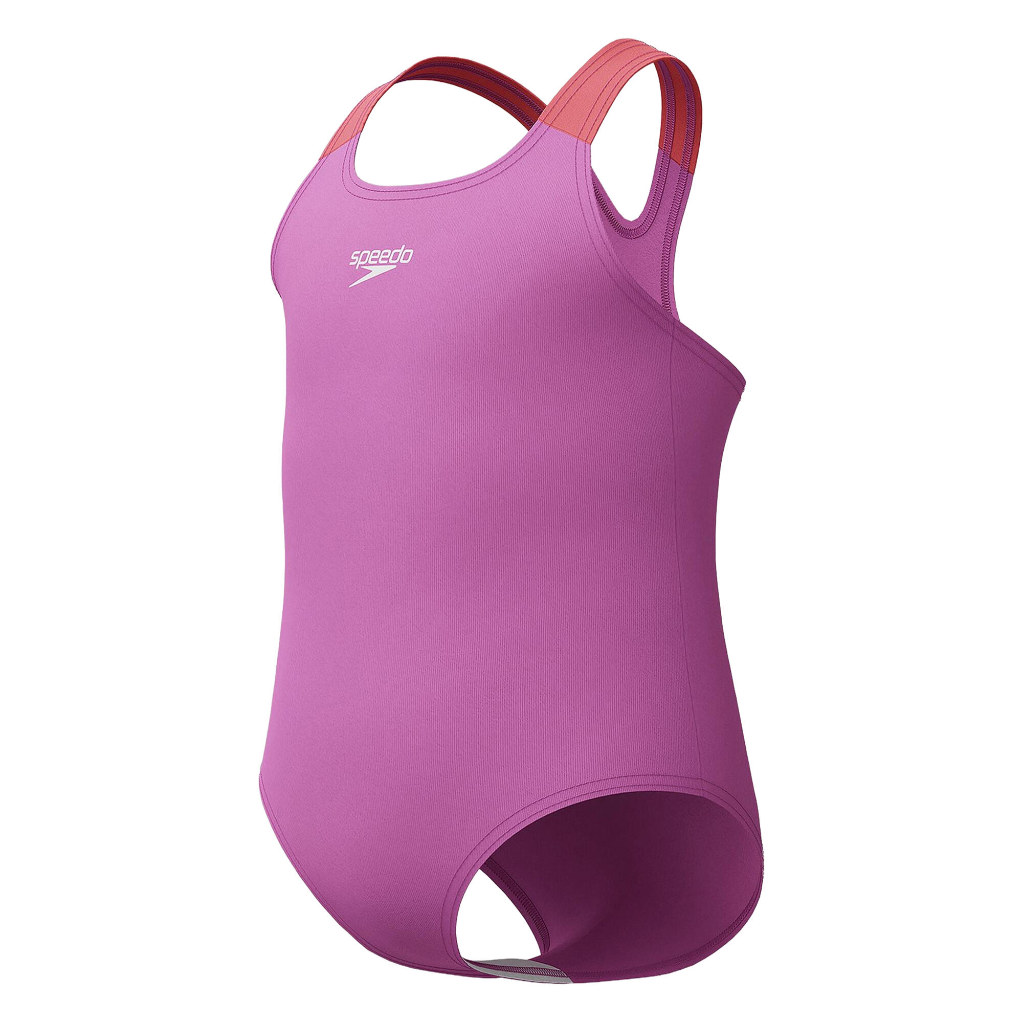 Baby Girls Learn to Swim Medalist One Piece Swimsuit (Pink) 3/3