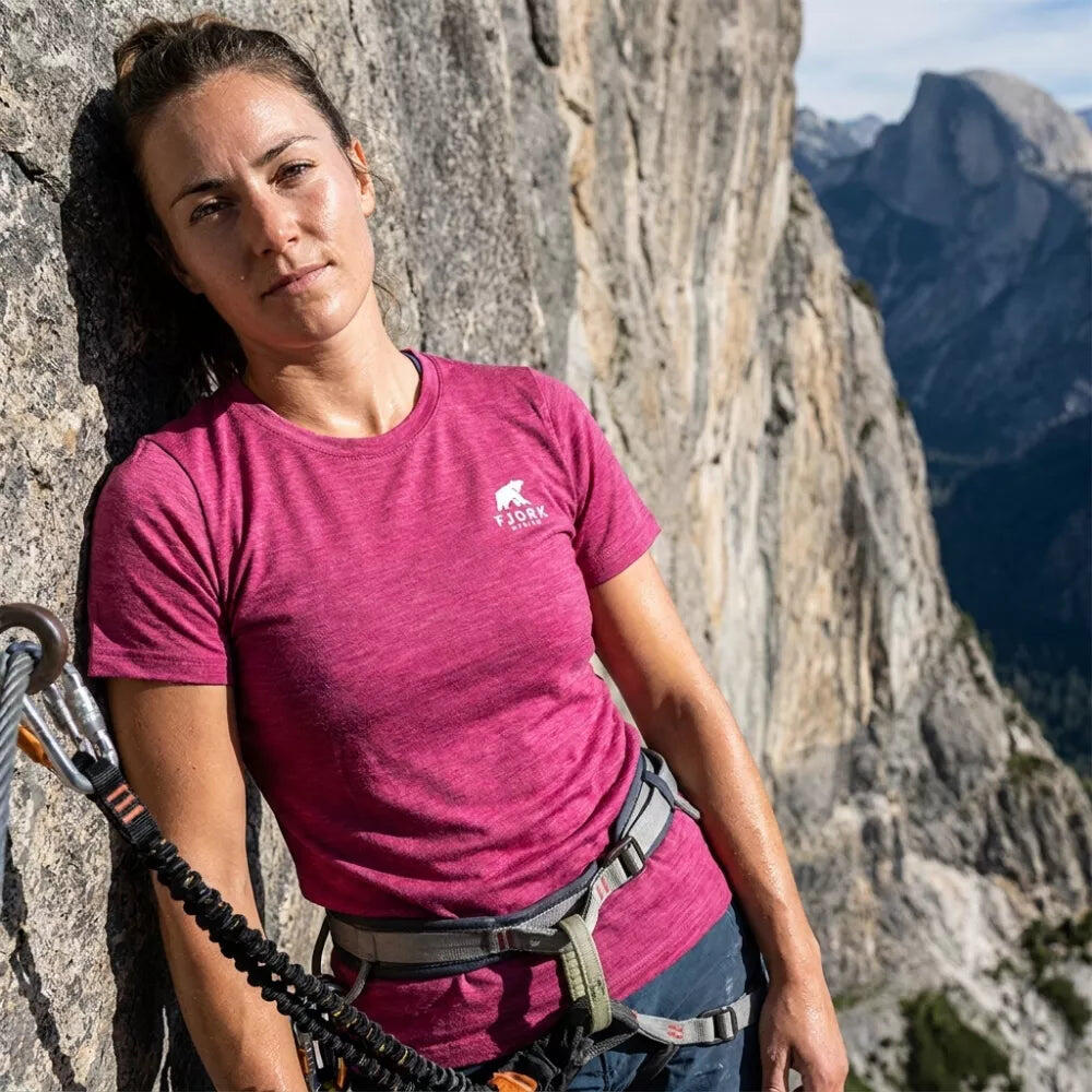 T-shirt de trekking en mérinos Femme 3/8
