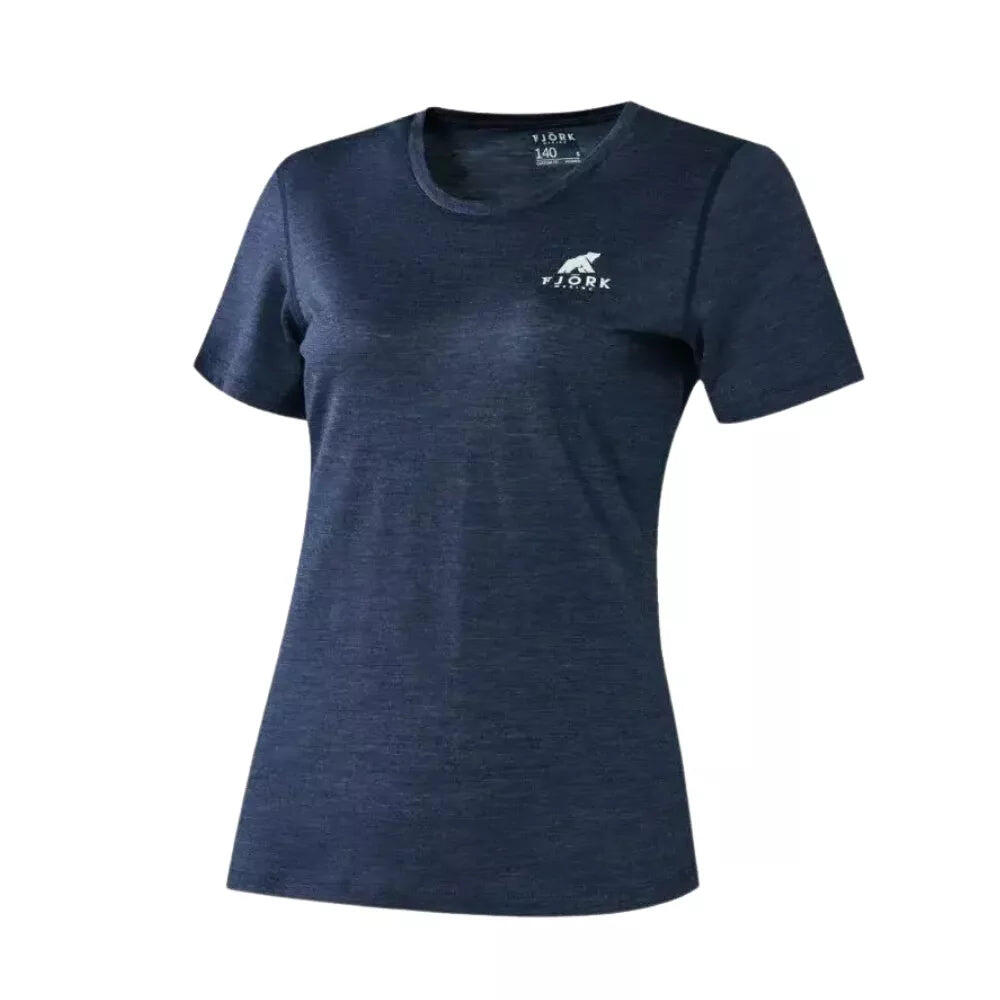 Maglietta da trekking in lana merino da donna 2/7
