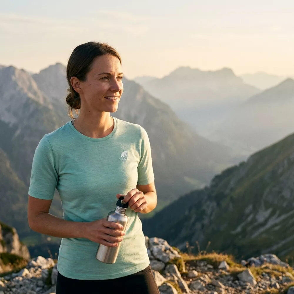 Trekking-T-Shirt aus Merinowolle für Damen 5/7
