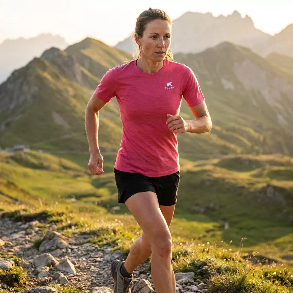 Trekking-T-Shirt aus Merinowolle für Damen 4/7
