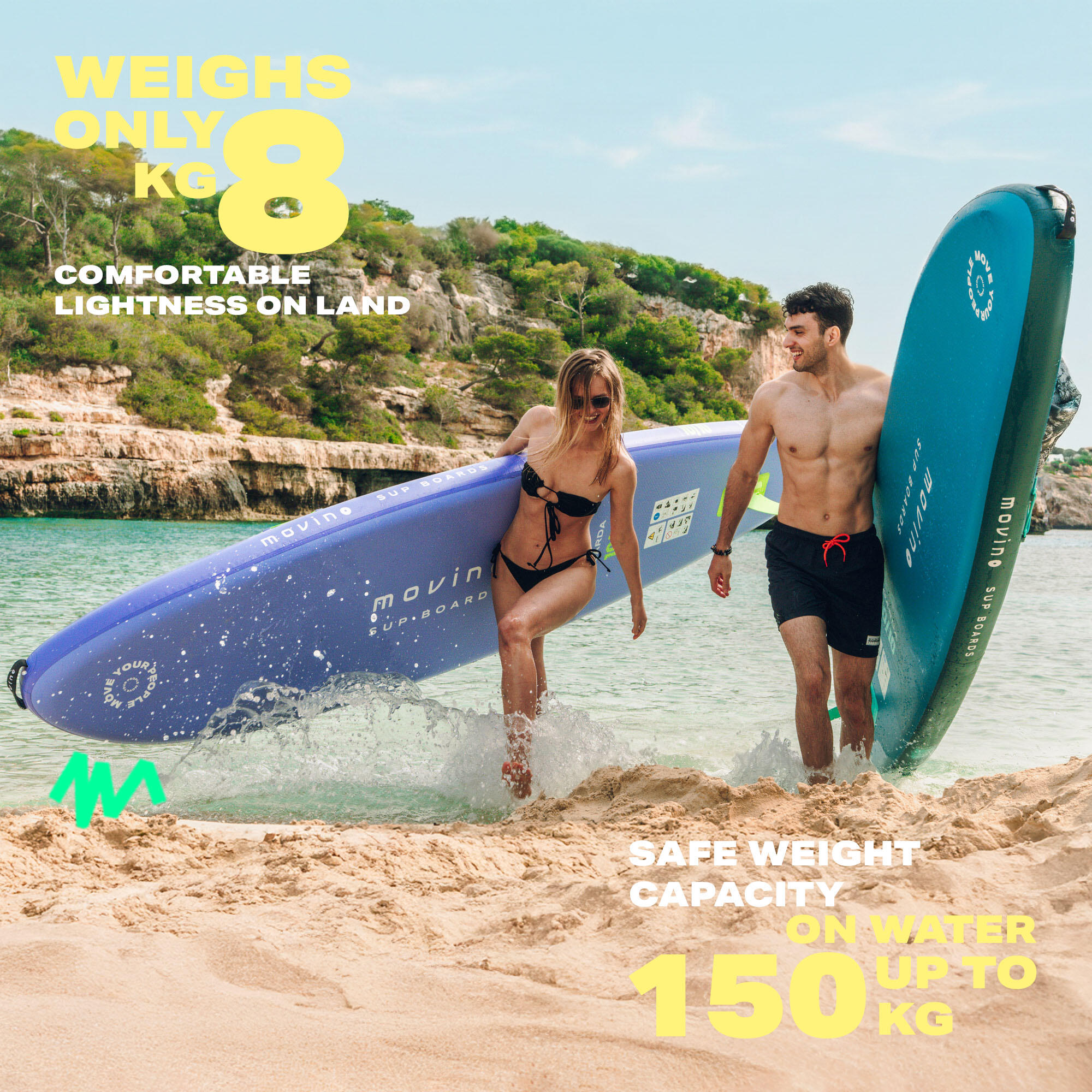 Nafukovací SUP paddleboard Garda LL (330 cm) svařované hrany pádlo 2v1 4/8