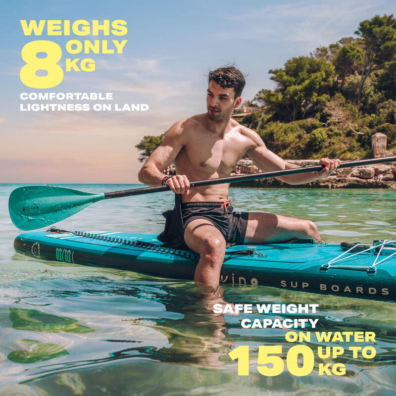 Placă SUP gonflabilă sudată Garda TM 10'10” (330 cm) cu vâslă și scaun 2 în 1