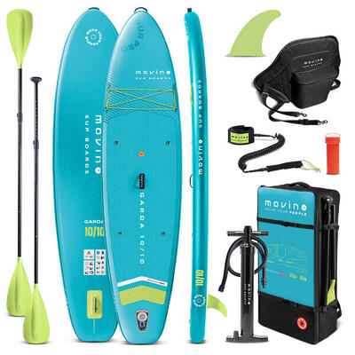 Tavola SUP gonfiabile saldata Garda TQL (330cm) con sedile kayak e pagaia 2 in 1