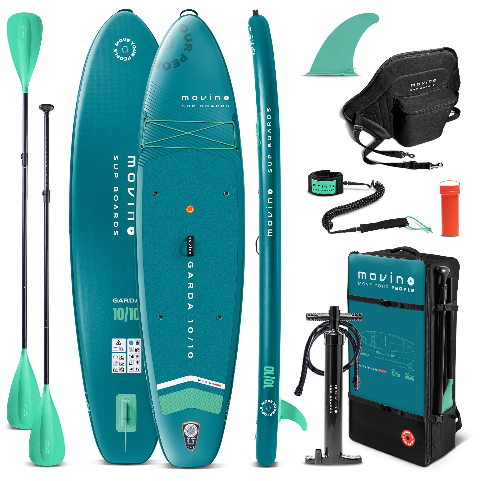 Nafukovací SUP paddleboard Garda TM (330 cm) svařované hrany pádlo 2v1 1/8
