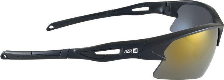 AZR Huez Black Glasses - Gold Mirror Lenses 3/5