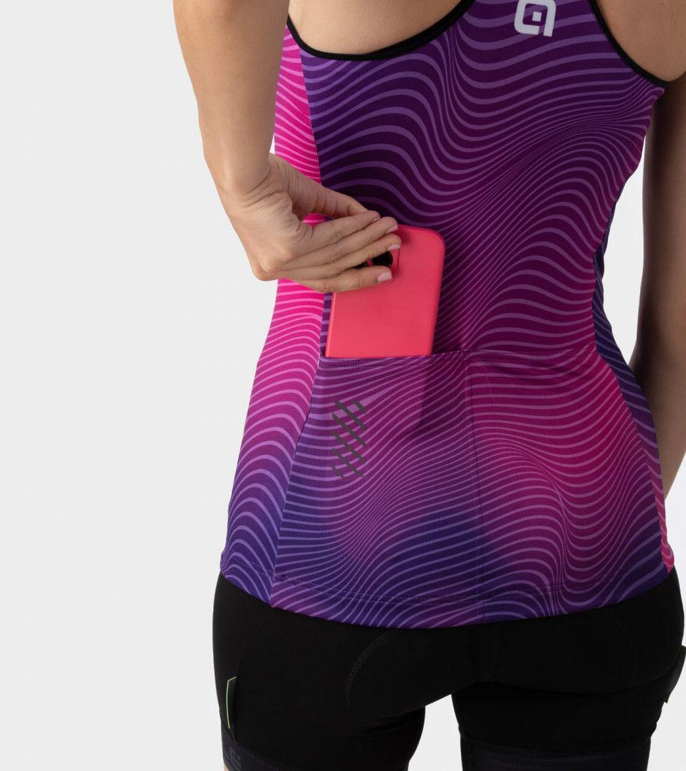 Damen Alé Onda Ärmelloses Trikot Lila 5/7