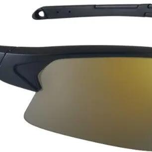 AZR Huez Black Glasses - Gold Mirror Lenses