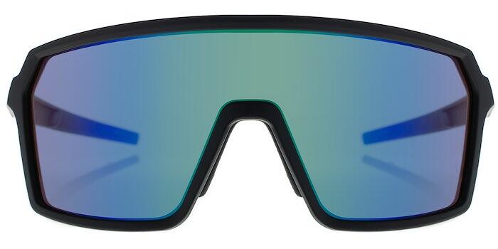 **Óculos de sol esportivos KJERAG preto fosco, CX VERDE - cat.3 - MUNDAKA** 2/3