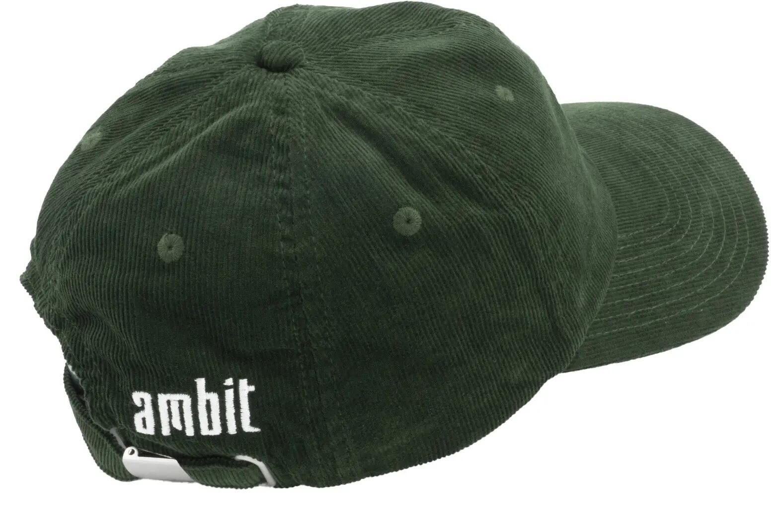 Casquette Ambit® Heritage en velours côtelé vert - Taille unique 2/2