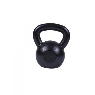 - kettlebell - gietijzer - zwart - 32 kg - extra stabiel
