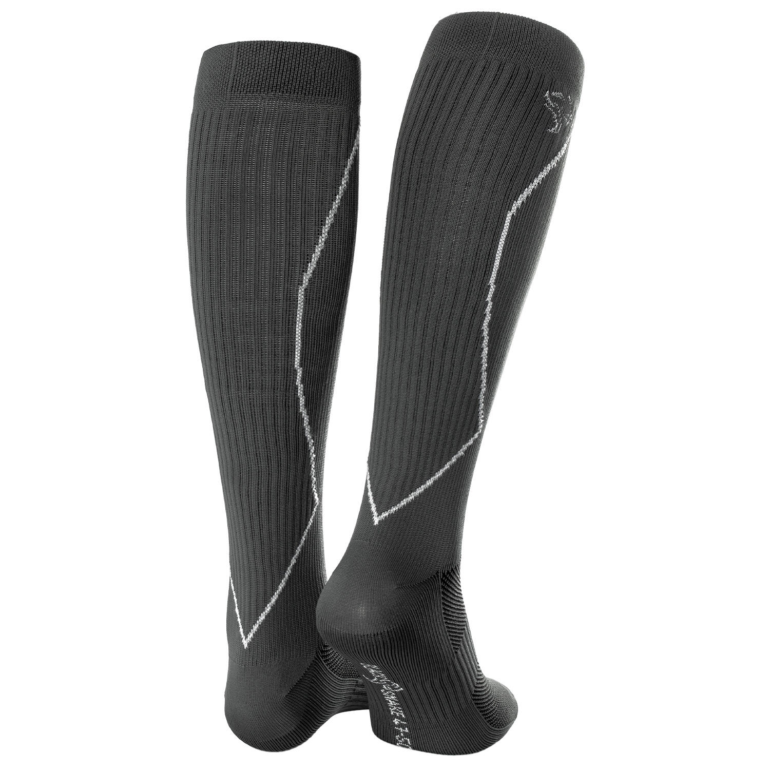 Calze sportive da corsa con compressione | Donna e uomo | Grigio 2/7