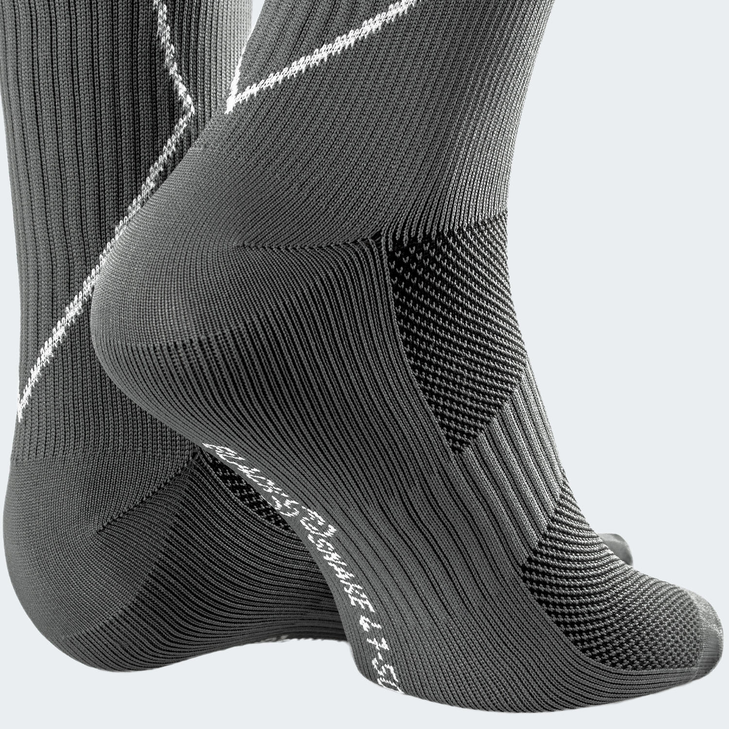 Calze sportive da corsa con compressione | Donna e uomo | Grigio 5/7