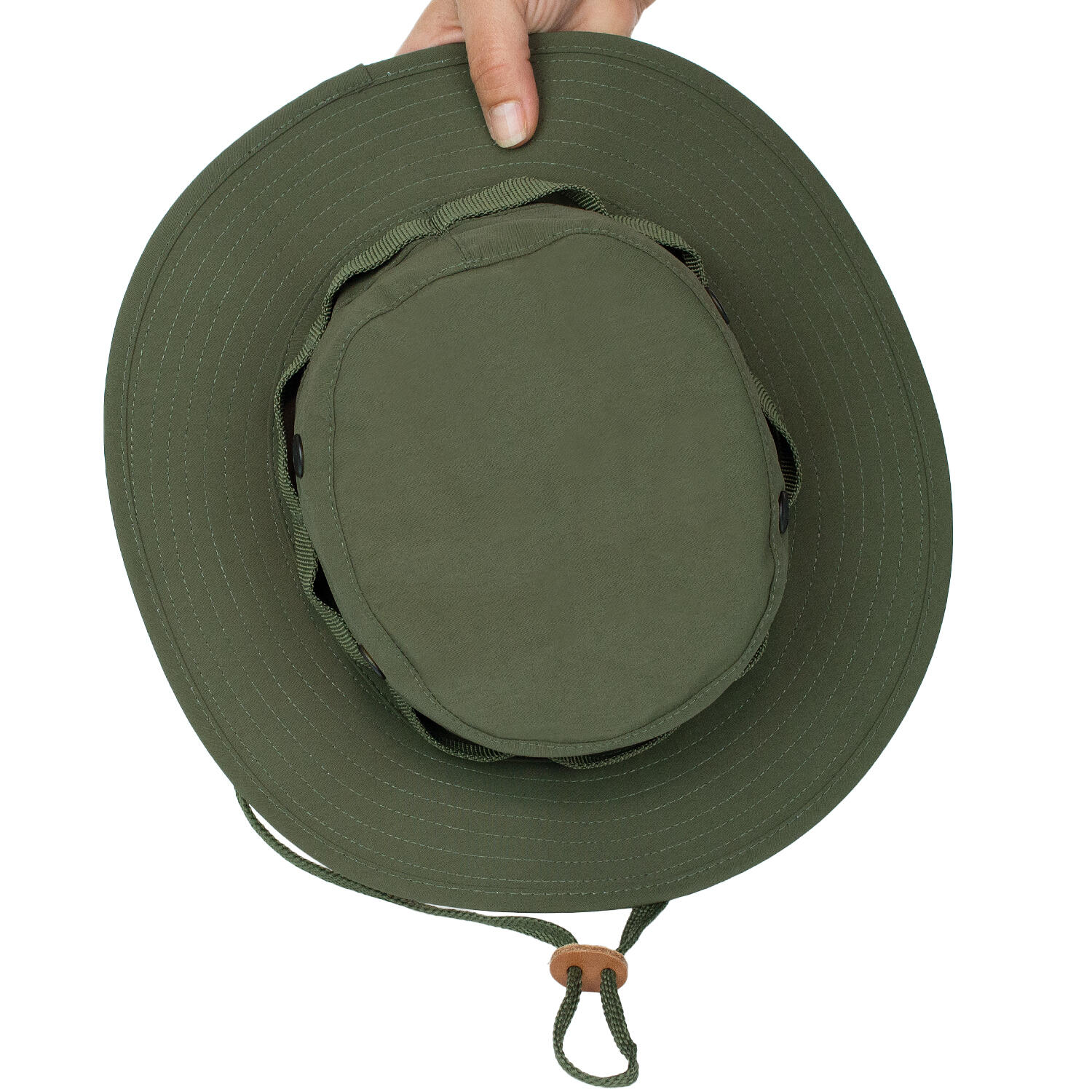 Chapeau de pêcheur & trekking | Imperméable | Femmes et hommes | Olive 3/7