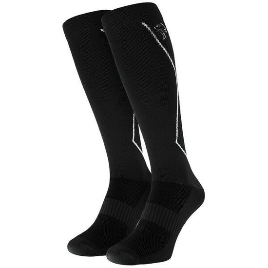 Sport Laufsocken mit Kompression | Kniestrümpfe | Damen und Herren | Dunkelblau