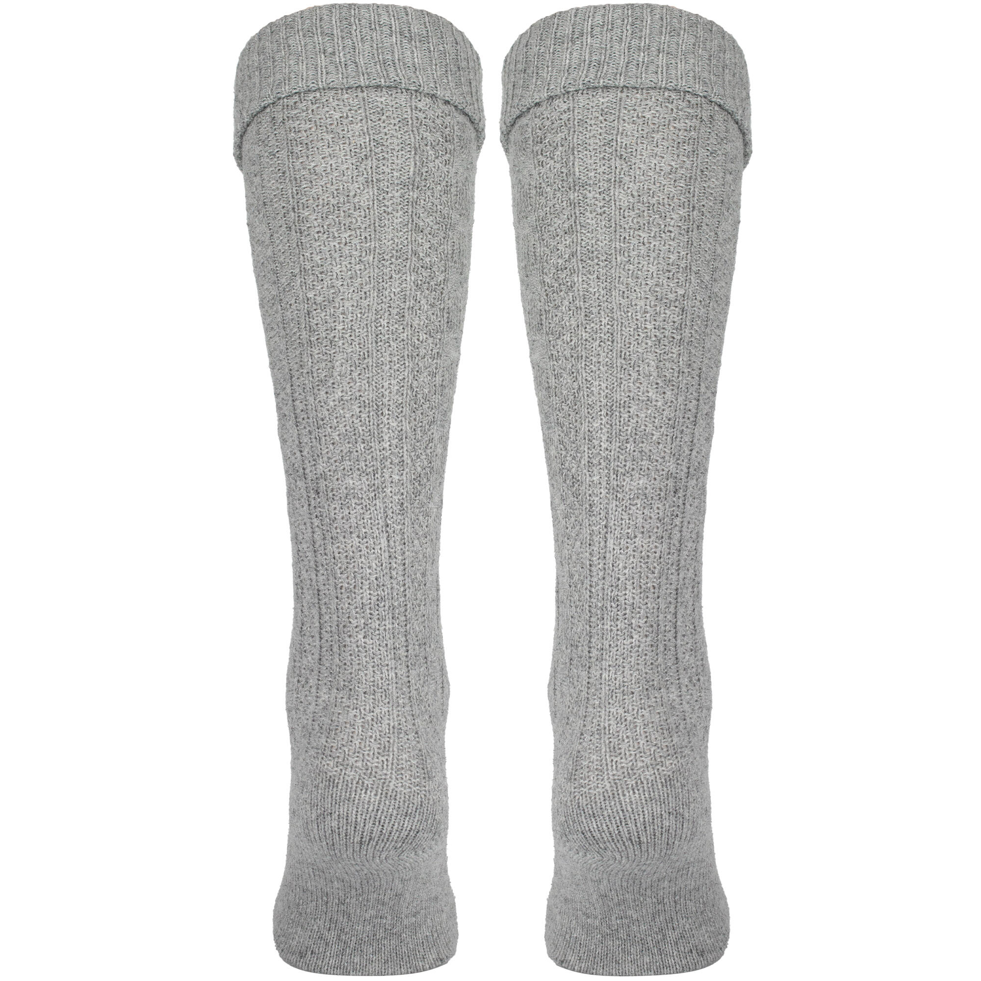 Kniestrümpfe | Trachtenstil | Damen & Herren | Grau 5/7